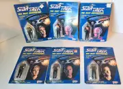 GALOOB STAR TREK 1988 NEXT GENERATION SPOTTED DATA PICARD TASHA YAR WARF LOT CC