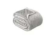 Bianca Mansfield Sherpa Blanket 480gsm Home Bedding Aluminium