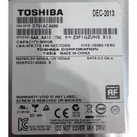 在飛比找蝦皮購物優惠-TOSHIBA 東芝  3.5吋 500G SATA3 內接