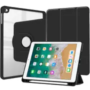 MCC iPad Air 2 (2014) 360 Rotate Case Cover Pencil Holder Apple Air2 [Black]