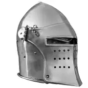 18GA Medieval Barbuta Helmet Great Knight Templar Helmet Spartan