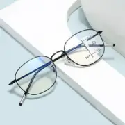 Fashion Metal Progressive Multifocal Anti Blue Ray for Women men Reading Glasses