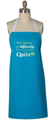 QUEEN - Kay Dee Royalty Cotton Chef Apron One Size Adjustable NEW