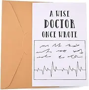 Doctor Retirement Gifts for Doctors Surgeon Appreciation Gifts for Medical Assistant Student Dentist Retirement Gift Physician A Wise Doctor Once Wrote Card Handwriting Cards