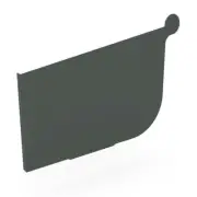 SA NEW Stratco Quad Gutter 125 Stop End Slate Grey