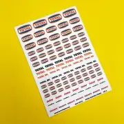 1/43 rd scale diecast 'Vintage Classic race' style CODE 3 stickers decals SET 3