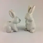Threshold White Ceramic Stoneware Bunny Salt & Pepper Shaker Set Easter Rabbit