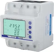 100A Intelligent Reclosing Protector, 3P 4W Tuya WiFi Two-Way Metering Photovoltaic Meter, LCD Display 3 Phase Recloser Switch, DIN 35mm WiFi Smart Circuit Breaker
