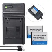 2x Battery +Charger For Samsung BP70A BP-70A ST100 ST30 ST60 ST61 ST65 ST67