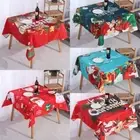 Elegant Red And Green Christmas Table Cloths For Rectangular Tables And Home