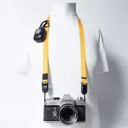 Sunny Day Camera Strap Slim Yellow Adjustable w/2x Peak Design Anchors
