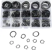 External Retaining Ring | C-Clip External Retaining Ring - External Retaining Rings, 15 Sizes Bearing C-type Retaining Ring with Storage Box