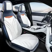 Auto Seat Cover Pads For BYD Atto 3 Song Plus 2023 Accessories suede Breathable Car Seat Cushion All Seasons Ptotection Mats Front row white