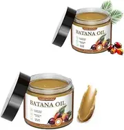 Raw Batana Oil for Hair Care，100% Natural Unrefined and Organic Batana Oil from Honduras for Hair Growth all Hair Tpyes in Men & Women(2Pcs)