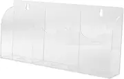 Mobile Phone Holder Wall Mounted Organizer Universal Remote Holder Remote Control Storage Organizer Wall Storage Acrylic Transparent