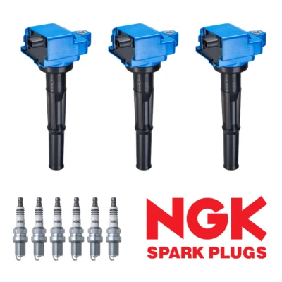 High Performance Ignition Coil & NGK Iridium Spark Plug for Toyota Tacoma UF156 (for: Toyota)