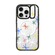 iPhone 16 Pro Impact Ring Stand Case MagSafe Compatible Confetti Snow by Katie Benn