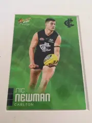 2020 Select Prestige AFL Green Parallel Nic Newman Carlton Blues #07 LOW