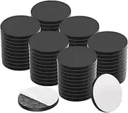 100 PCs Flexible Refrigerator Magnet with Adhesive Backing, Small Sticky Tool, Portable Dots with Magnetism, Ideal for Craft, DIY, Kitchen, Science, Refrigerator (Black, 20 * 2mm) ﻿