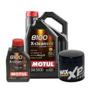 6L Motul 8100 X-CLEAN EFE 5W30 Wix XP Filter Engine Motor Oil Change Kit API SN
