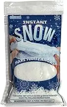 Instant Snow Powder - White Premium Snow Powder Fake Artificial Snow - Great for Holiday Snow Decorations Playing Snow Day - Just Add Water (1 Pack)