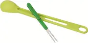 Scoop and Pick Jar Spoon and Fork, for Olives in Jars - Green