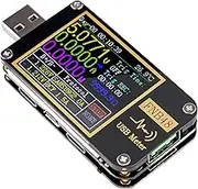 USB Tester USB Voltage Meter FNB48 PD Trigger Voltmeter USB 3.0 Voltage and Current Tester DC 4-24V 6.5A USB C Multimeter PPS Fast Charging Protocol Capacity Tester QC2.0 3.0