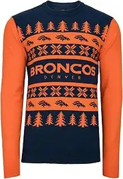 NFL Ugly Sweater Xmas Knit Pullover - Denver Broncos - L
