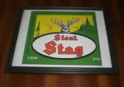 STOUT STAG STRONG BEER FRAMED PRINT - MANKATO BREWING - MINNESOTA