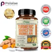 Turmeric Quercetin Bromelain Capsules - with Bioperine - Immune & Joint Support