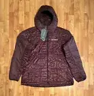 NEW MEN'S ADIDAS TERREX XPERIOR VARILITE PRIMALOFT HOODED JACKET IN BROWN