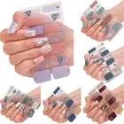 1Sheet/14PCS Sequins Gel Nail Polish Strips DIY NAil Art Making