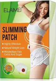 Elaimei 30pcs Slimming Patches Weight Loss Diet Slim Burn Fat Belly Detox Pads B