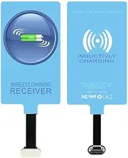 JZ QI Wireless Charging Receiver Adapter with Fast&Smart Microchip Technology for Samsung Galaxy A15 A55 A35 A25 A54 A14 A34 A24 A04 A13 A23 A33 A53 A12 A22 A32 A42 A52 A03S A05 A05S A72 Type-C