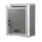 Safe Lock Box Raffle Box Tickets Metal Post Box Locking Mailbox