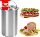 Stainless Steel Ham Maker Meat Press Cooker Thermometer Homemade Deli Meat Bacon