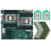 Supermicro H11DSI Motherboard + 2x AMD EPYC 7302 CPU + 512GB RAM, Not H11DSI-NT