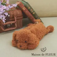 在飛比找蝦皮商城優惠-Maison de FLEUR 狗狗系列紅貴賓造型毛絨收納袋