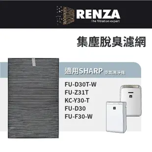 適用Sharp夏普FU-D30T FU-Z31T FU-Y30T FU-F30 FZ-E30XT 集塵脫臭濾網