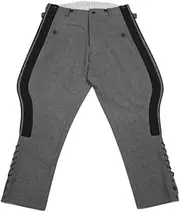 [militaryharbor] WW2 WWII German Heer Officer Pioneer Stone Grey Wool Breeches