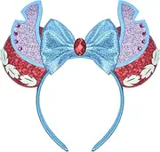 [Henfei] Blue Gifts for Girls Birthday Decorations Mouse Ears Headband Kids Party Favors Toys Costume Accessories Teen Girl Gifts Trendy Stuff