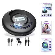 CD Player Portable , Portable CD Player Bluetooth with FM Radio, 2000mAh Rech...