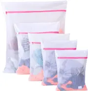 Laundry Net Bags for Laundry - 5 Pack (1XL+2L+2M) Reuse, Heavy Duty Washing Machine Bag for Blouse, Stockings, Underwear, Bra, Lingerie
