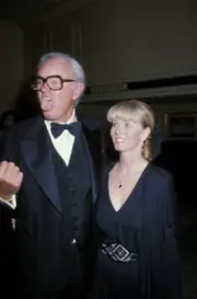 Harvey Korman and wife Deborah Fritz attending Partially Eye - 1989 Old Photo