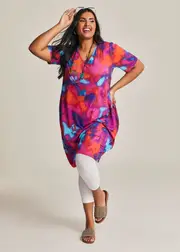 [TS] Taking Shape Shades Of Summer Dress Size 10 in Print - Plus Size Women's Clothing Print