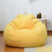 Brand New Extra Large Bean Bag Chairs Couch Sofa Cover Indoor Lazy Lounger For Adults Kids Hotsale High Quality- Yellow 90 * 110cm