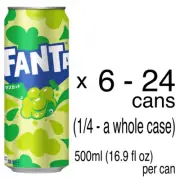 Fanta Muscat Grape 500ml Can ×24 Japan Exclusive Hokkaido Limited Rare Soda