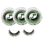 3 Pairs False Eyelashes Self Adhesive Waterproof Reusable No Glue Needed-6