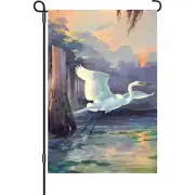 Heron Sunrise (12" x 18" Approx) Garden Flag..5... PR 56163