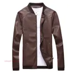 聚香苑MAN LEATHER JACKET MEN JACKETS WINTER COAT機車皮衣大碼男